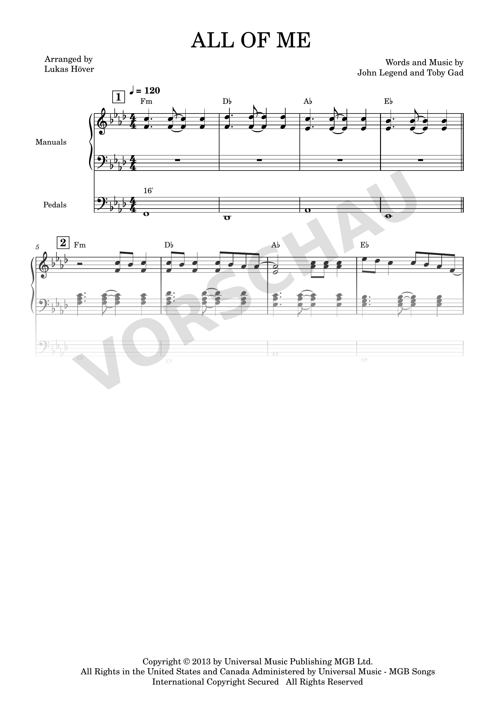 Notenseite 1 von 2 aus All of Me