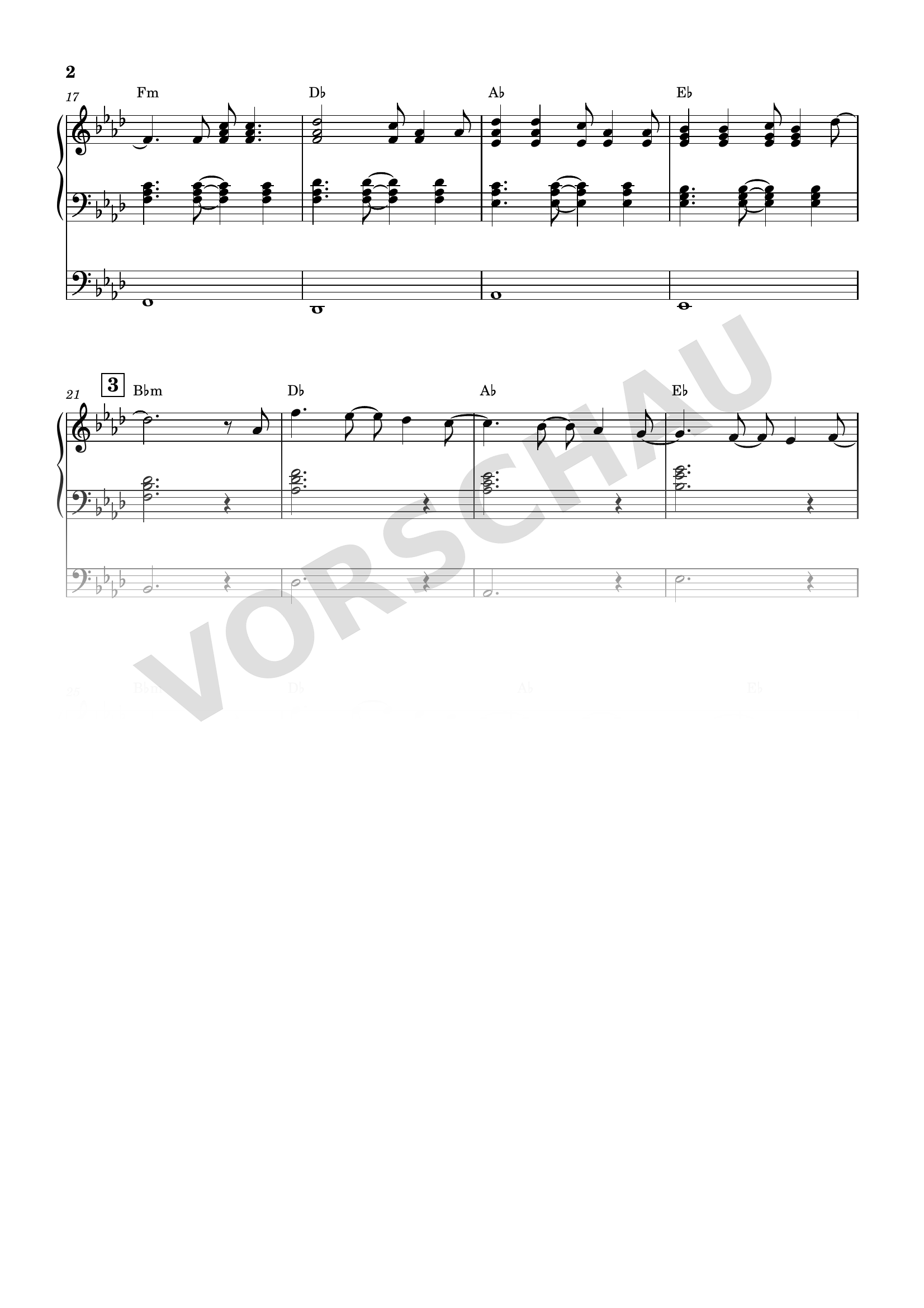 Notenseite 2 von 2 aus All of Me