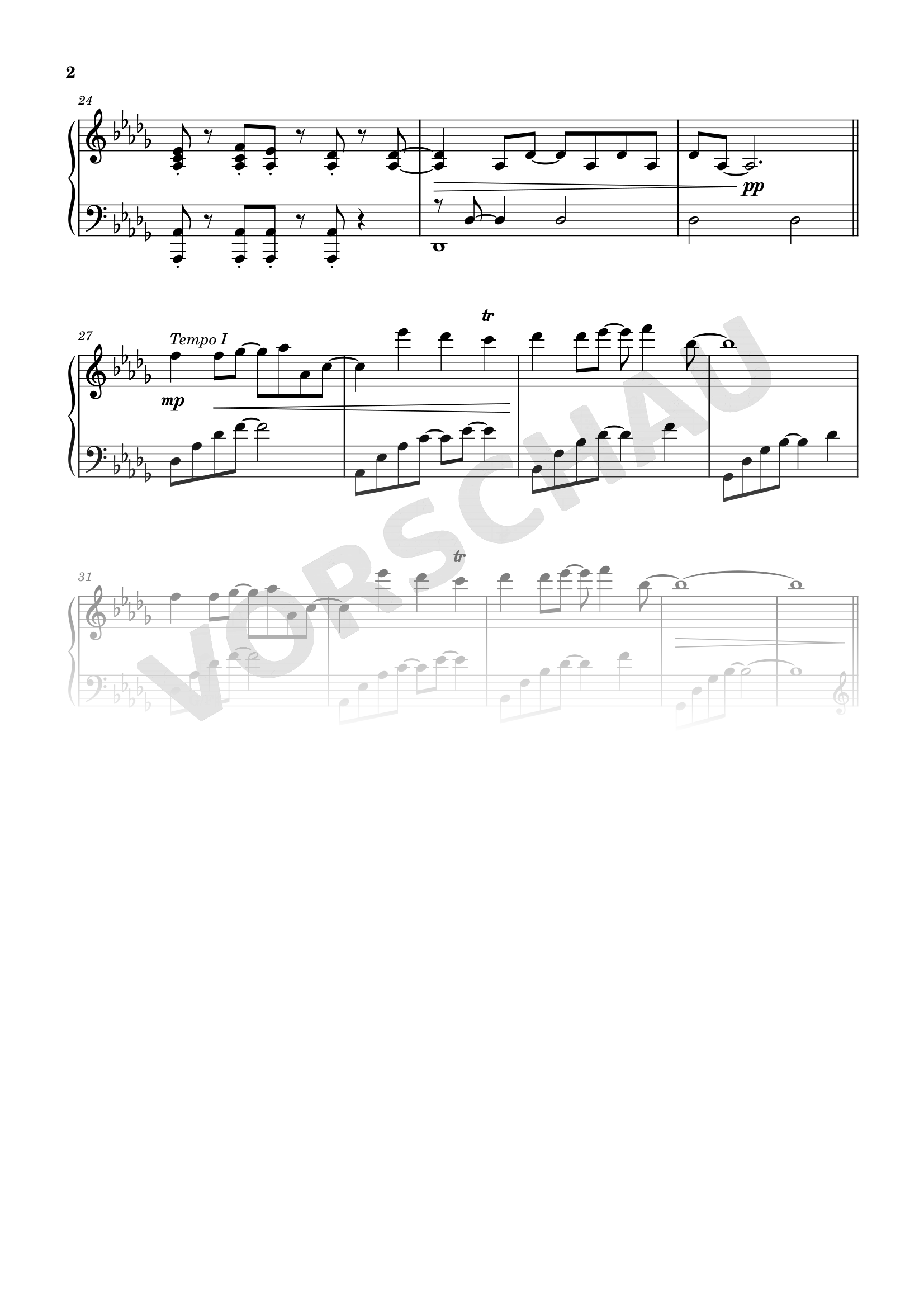 Notenseite 2 von 2 aus Echoes of Love