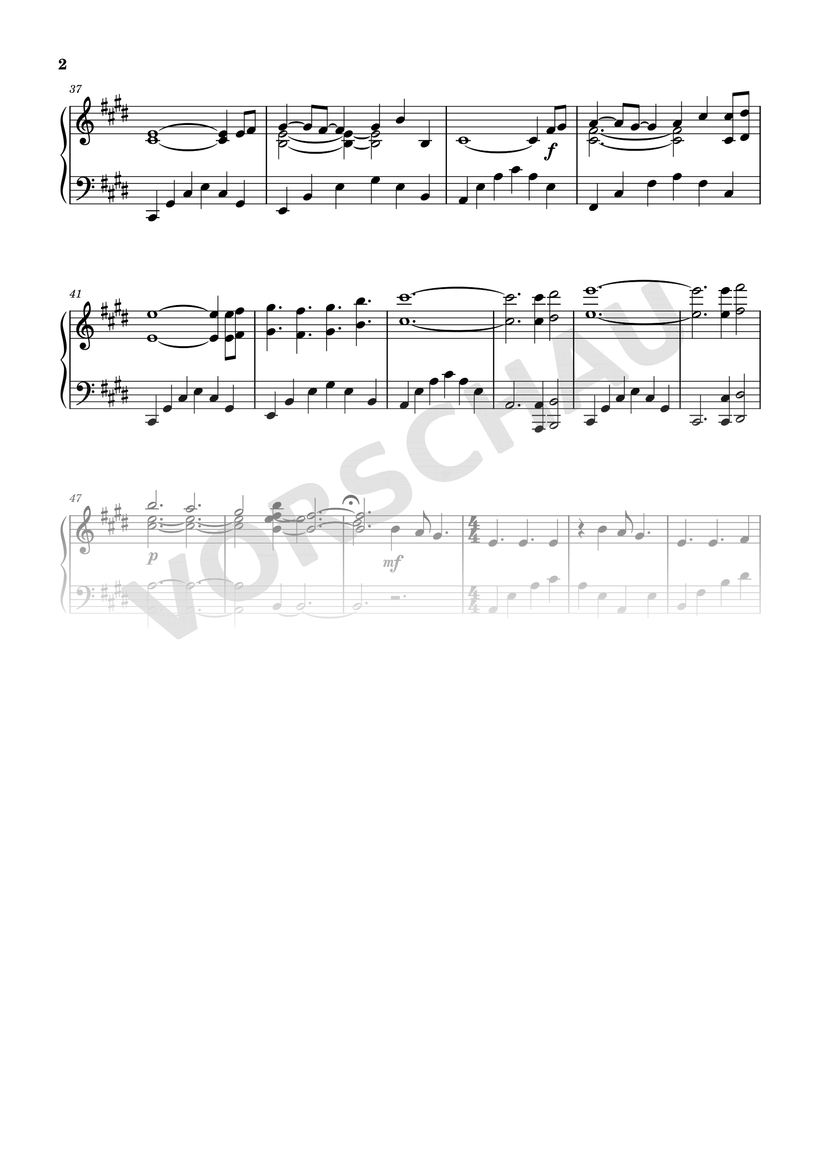 Notenseite 2 von 2 aus Heart's Voice