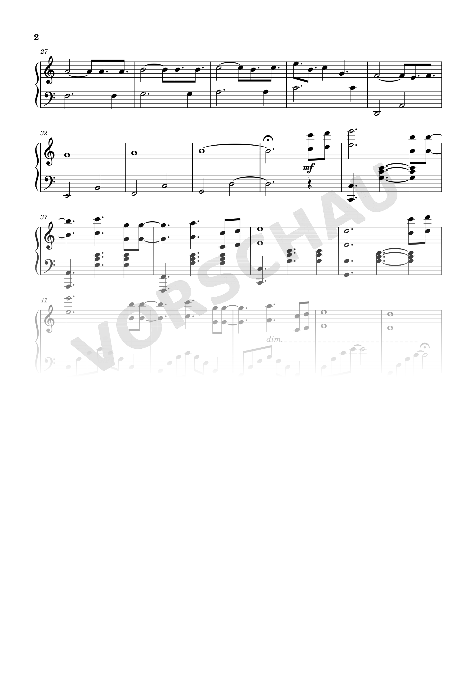 Notenseite 2 von 2 aus Time Flows